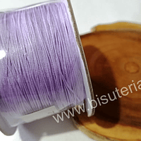 Hilos, Hilo chino macrame color lila, 0,5 mm de ancho, rollo de 150 metros