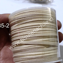 Gamuza 2.7 mm beige rollo de 30 metros