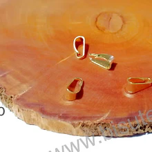 Valier baño de oro, 8 mm de largo x 4 mm de ancho, set de 8 unidades