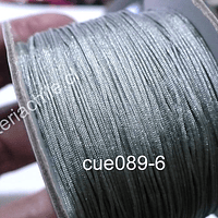 Hilos, Hilo chino color gris, 0,5 mm de ancho, rollo de 150 metros