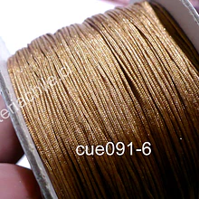 Hilo chino color café claro, 0,5 mm de ancho, rollo de 150 metros