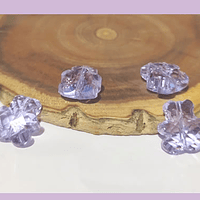 Cristal tipo separador en forma de oso, color lila, 13 x 11 mm, set de 4 unidades
