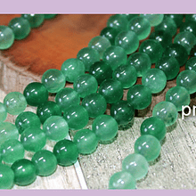 Jade verde de 6 mm, tira de 62 piedras aprox.
