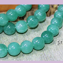 Jade verde de 10 mm, tira de 40 piedras aprox.