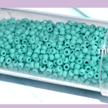 Mostacilla calibrada color jade opaco, 20 grs. 11/0