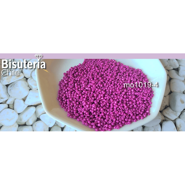 Mostacilla color fucsia de 11/0 set de 50 grs.