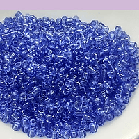 mostacilla azulino cristal de 8/0 (3 mm), set de 50 grs