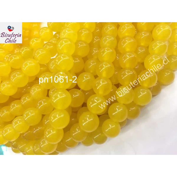 Aragonita 6 mm, tira de 64 piedras piedras aprox