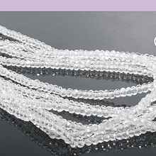 Cristal 1 mm, color transparente, tira de 18O cristales aprox