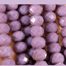 Cristal 10 x 8 mm, tonos lila, set de 20 unidades