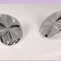 Base aro baño de plata, 21 mm, por par