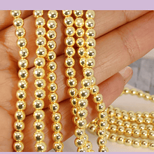 Hematite dorada clara de 2,5 mm, tira de 170 piedras aprox