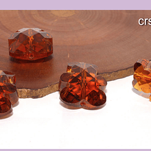 Cristal tipo separador en forma de oso, color café, 13 x 11 mm, set de 4 unidades