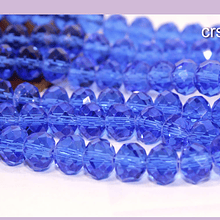 Cristal azulino de 8 mm, tira de 66 cristales aprox.