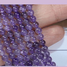 Amatista de 4,2 mm, tira de 42 piedras aprox