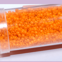 Mostacilla calibrada color naranjo 11/0, 20 grs.