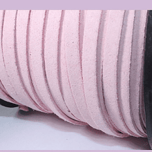 Gamuza gruesa rosado, 5 mm de ancho, por metro