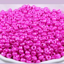 mostacilla fucsia perlada de 8/0 3 mm, set de 50 grs