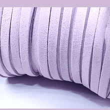 Gamuza gruesa lila, 5 mm de ancho, por metro
