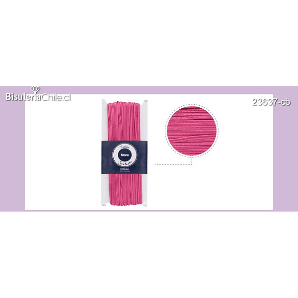 CORDON SOUTACHE N.337 FUCSHIA 3MM X 30YD