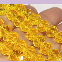 Cristal 10 x 8 mm, amarillo, set de 20 unidades