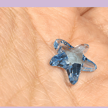 Cristal austriaco en forma de estrella de mar celeste, 17 x 15 mm, por unidad