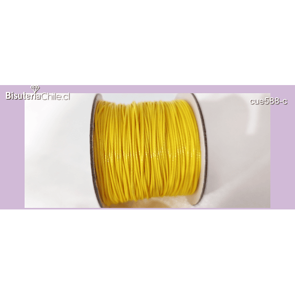 Hilo piel de serpiente, 0,8 mm amarillo, set de 5 metros