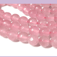 Agata de 10 mm, en tonos rosa, tira de 37 piedras aprox.