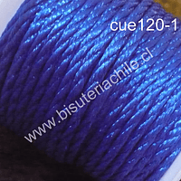 Hilos, Hilo trenzado 3 mm en color azul, rollo de 23 metros