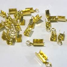 Terminal dorado 3 mm de ancho y 4 mm de largo set de 20 unidades