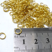 Argolla dorada n° 3, de 7 mm de diámetro set de 25 grs