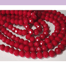 Cristal 10 x 8 mm, color rojo, set de 20 unidades
