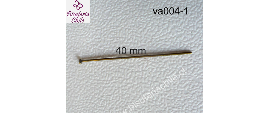 Vastago envejecido punta tipo clavo 40 mm de largo set  20 gramos 