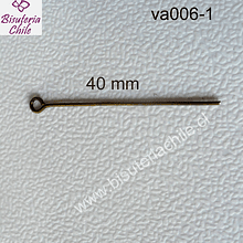 Vastago envejecido punta para engarzar  40 mm de largo set 20 gramos 