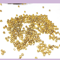 escalachin dorado de 2,5 mm, agujero de 1,5 mm, set de 2 grs.