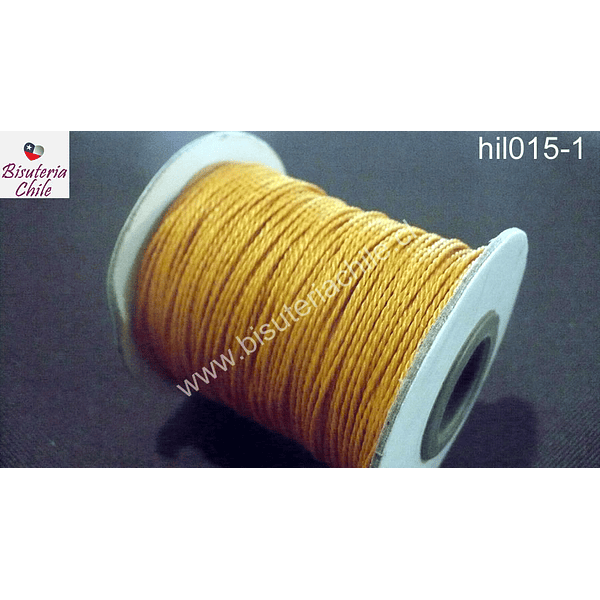 Hilos, hilo encerado 70 mts. Color ocre