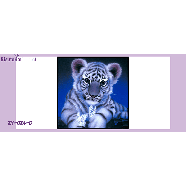 Kit Diamond Painting Pintura Diamantes 5d Tigre bebe