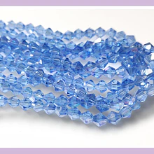 Cristal tupi 6 mm celeste, tira de 44 cristales aprox