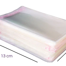 Bolsas Plásticas Celofán Adhesivas, 9 x 13 cm 100 unds aprox