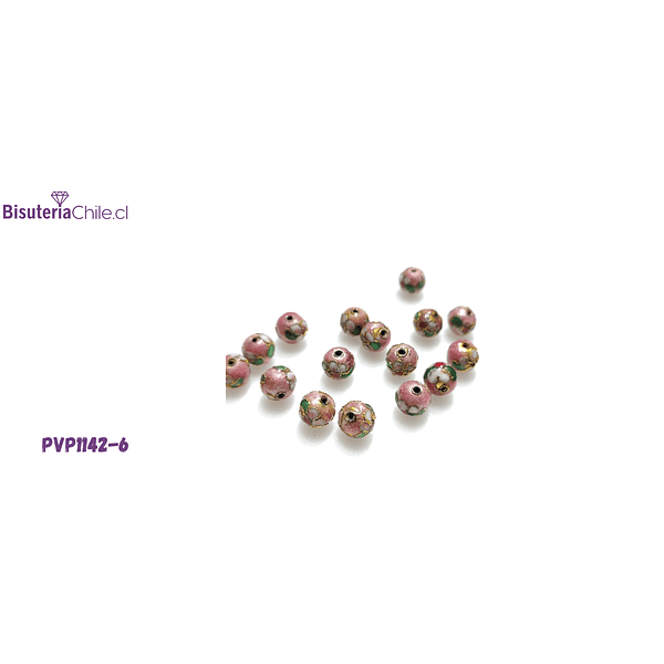 Perla española 9.5 mm en tonos rosados, set de 5 unidades