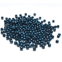 Perla de fantasía azul petroleo, de 4mm , 200 perlas aprox