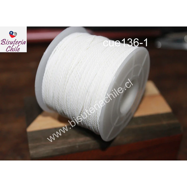 Hilos, Hilo encerado 70 mts. Color blanco