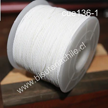 Hilos, Hilo encerado 70 mts. Color blanco