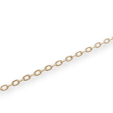 cadena dorada eslabón de 5 x 3 mm, por metro