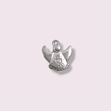 Dije ángel, baño de plata, 13 x 12 mm, por unidad