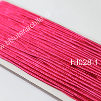 Cordón Soutache color fucsia, 3 mm, rollo de 30 mts.
