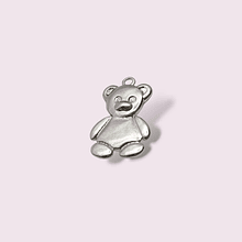 Colgante oso baño de plata, 22 x 15 mm, por unidad