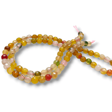 agatas multicolor, en 4 mm, tira de 90 piedras aprox