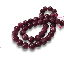 Granate de 8 mm, tira de 46  piedras aprox