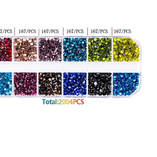 Cristal para maquina hotfix, 6 colores, 2000 piezas